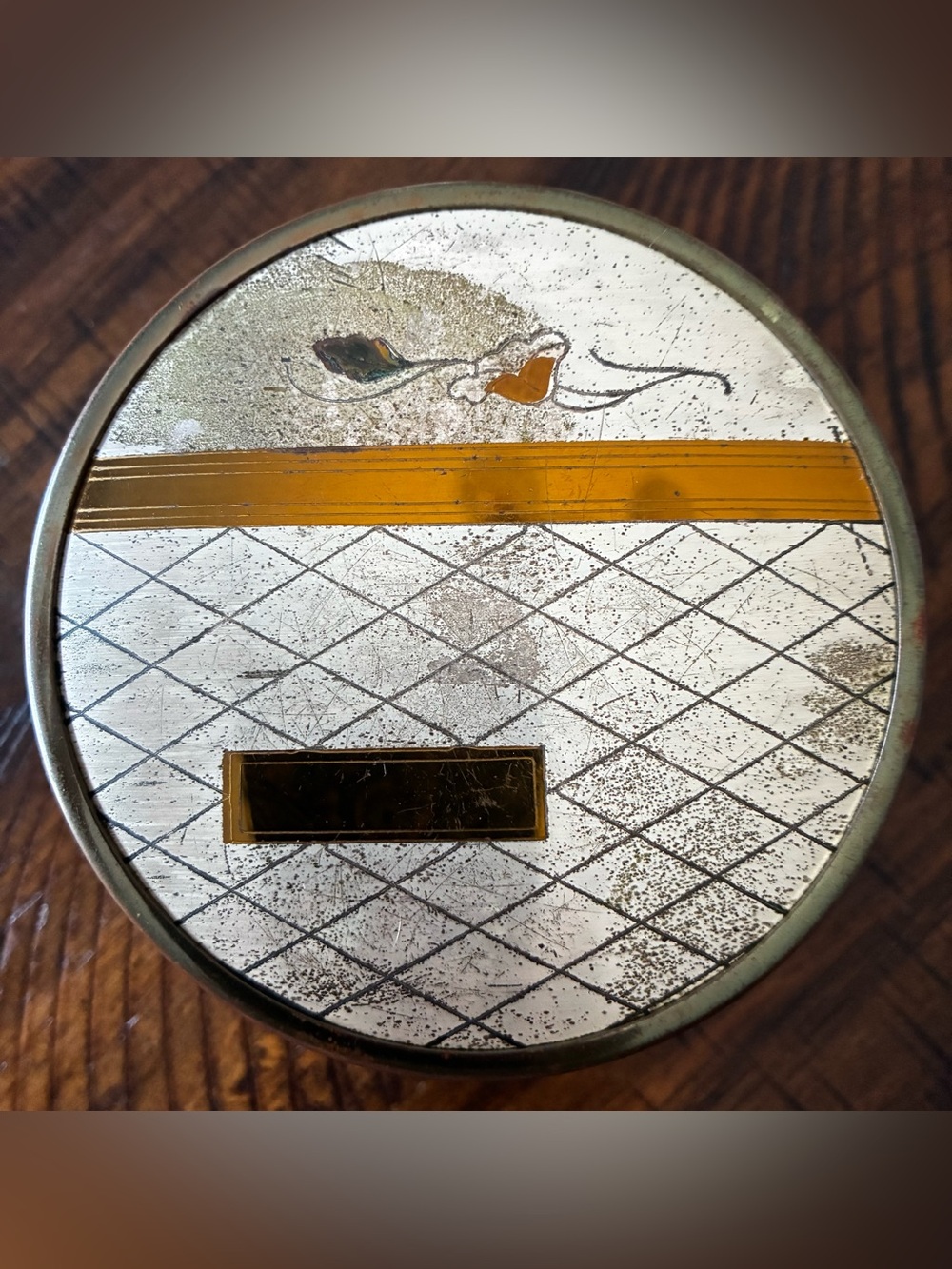 Vintage Round Decorative Trinket Dish.